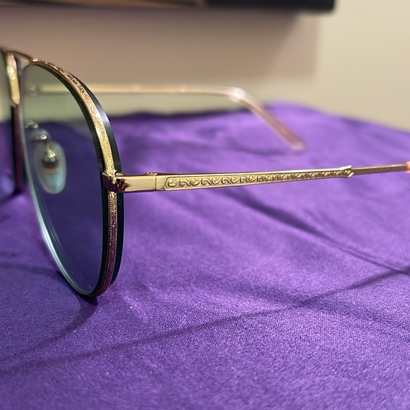 Gucci Gold Aviator Sunglasses GG0356S - Picture 5 of 9